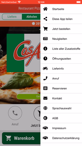 Pizzeria Casa Antica Götzis Screenshot 3 - AppWisp.com Pizzeria Casa Antica Götzis Screenshot 3 - AppWisp.com