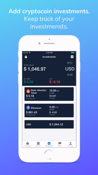 FullDime Crypto Saving Tracker Screenshot 2 - AppWisp.com FullDime Crypto Saving Tracker Screenshot 2 - AppWisp.com