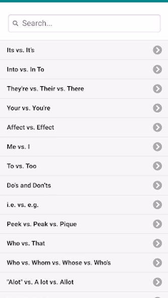 Common Grammar Mistakes Screenshot 1 - AppWisp.com Common Grammar Mistakes Screenshot 1 - AppWisp.com