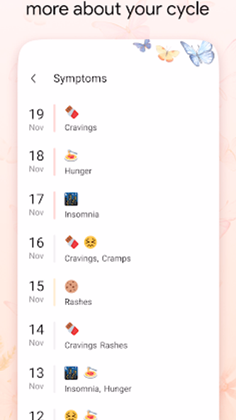 Period Tracker & Ovulation Screenshot 4 - AppWisp.com Period Tracker & Ovulation Screenshot 4 - AppWisp.com