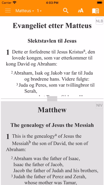 Norwegian Living Bible Screenshot 2 - AppWisp.com Norwegian Living Bible Screenshot 2 - AppWisp.com