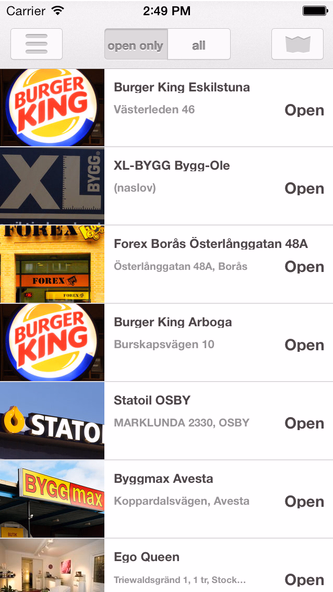 Öppettider Sverige Screenshot 3 - AppWisp.com Öppettider Sverige Screenshot 3 - AppWisp.com