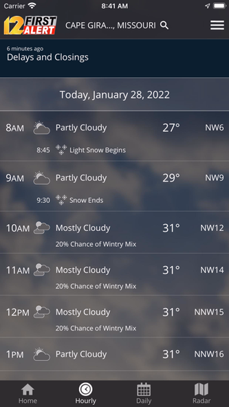 KFVS12 StormTeam Weather Screenshot 4 - AppWisp.com KFVS12 StormTeam Weather Screenshot 4 - AppWisp.com