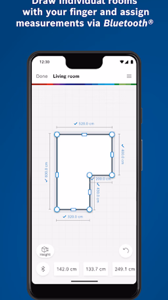 Bosch MeasureOn Screenshot 1 - AppWisp.com Bosch MeasureOn Screenshot 1 - AppWisp.com