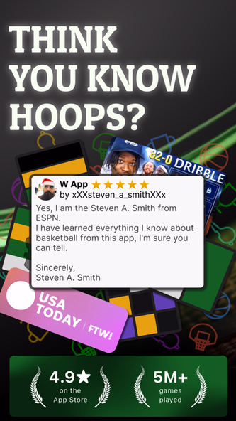 Dribble Game Basketball Trivia Screenshot 1 - AppWisp.com Dribble Game Basketball Trivia Screenshot 1 - AppWisp.com