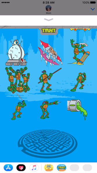 TMNT Stickers for iMessage Screenshot 1 - AppWisp.com TMNT Stickers for iMessage Screenshot 1 - AppWisp.com