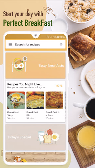 Breakfast Recipes Screenshot 1 - AppWisp.com Breakfast Recipes Screenshot 1 - AppWisp.com
