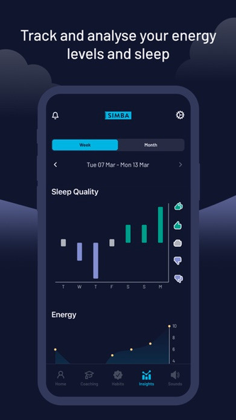Simba Sleep Coach & Tracker Screenshot 4 - AppWisp.com Simba Sleep Coach & Tracker Screenshot 4 - AppWisp.com