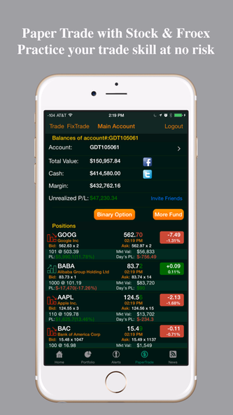 Stocks Tracker:Real-time stock Screenshot 4 - AppWisp.com Stocks Tracker:Real-time stock Screenshot 4 - AppWisp.com