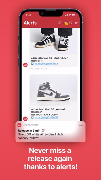 HEAT MVMNT - The Sneaker App Screenshot 3 - AppWisp.com HEAT MVMNT - The Sneaker App Screenshot 3 - AppWisp.com