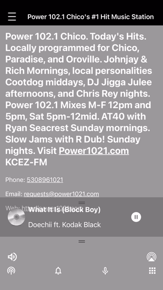 Power 102.1 Chico Screenshot 3 - AppWisp.com Power 102.1 Chico Screenshot 3 - AppWisp.com