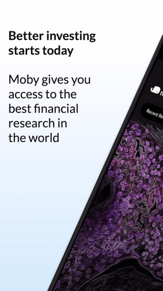 Moby: Invest Smarter Screenshot 1 - AppWisp.com Moby: Invest Smarter Screenshot 1 - AppWisp.com