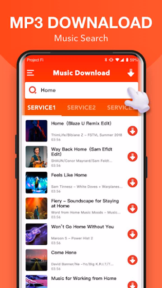 MP3 Downloader Music Download Screenshot 1 - AppWisp.com MP3 Downloader Music Download Screenshot 1 - AppWisp.com