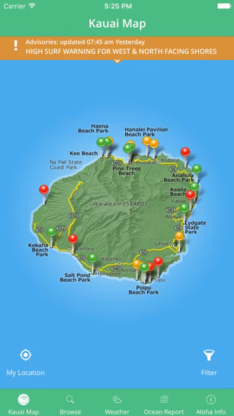 Kauai Beach Guide Screenshot 4 - AppWisp.com Kauai Beach Guide Screenshot 4 - AppWisp.com