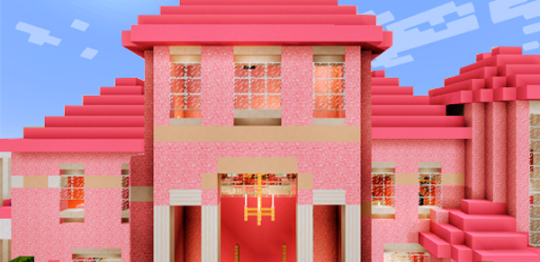 Pink princess house Map MCPE Header - AppWisp.com Pink princess house Map MCPE Header - AppWisp.com