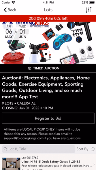 BiddingKings Screenshot 2 - AppWisp.com BiddingKings Screenshot 2 - AppWisp.com