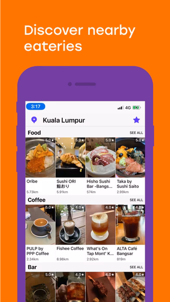 Tablegrub: Food Ratings Screenshot 1 - AppWisp.com Tablegrub: Food Ratings Screenshot 1 - AppWisp.com