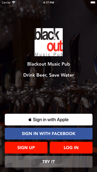 Blackout Music Pub Screenshot 1 - AppWisp.com Blackout Music Pub Screenshot 1 - AppWisp.com