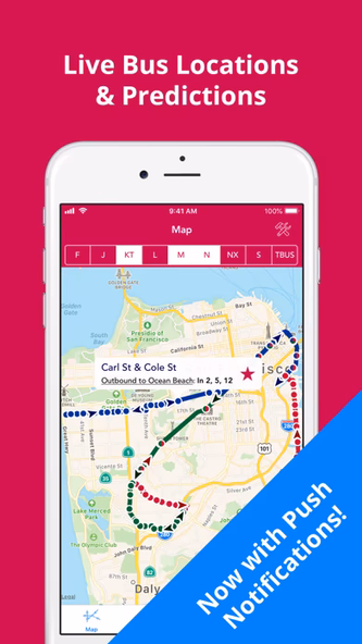 SF Muni Buses Screenshot 1 - AppWisp.com SF Muni Buses Screenshot 1 - AppWisp.com