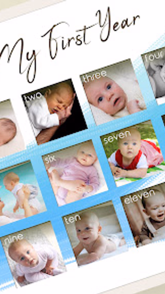 FirstYear:  Baby's Photo Frame Screenshot 1 - AppWisp.com