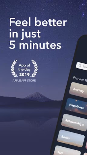 Simple Habit: Meditation Screenshot 1 - AppWisp.com Simple Habit: Meditation Screenshot 1 - AppWisp.com