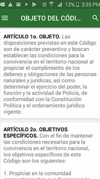 Código de Policía de Colombia Screenshot 3 - AppWisp.com Código de Policía de Colombia Screenshot 3 - AppWisp.com