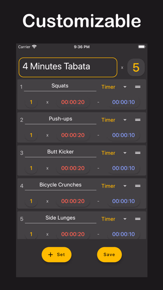 Interval Timer: Custom Workout Screenshot 1 - AppWisp.com Interval Timer: Custom Workout Screenshot 1 - AppWisp.com