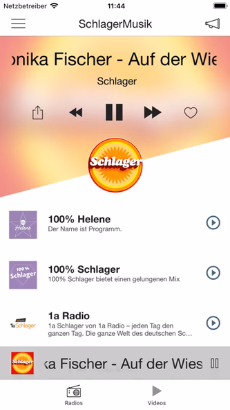 SchlagerMusik Screenshot 1 - AppWisp.com SchlagerMusik Screenshot 1 - AppWisp.com