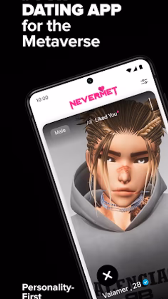 Nevermet - VR Dating Metaverse Screenshot 1 - AppWisp.com Nevermet - VR Dating Metaverse Screenshot 1 - AppWisp.com