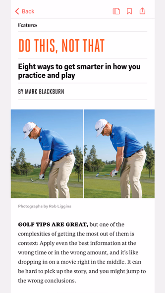Golf Digest Magazine Screenshot 2 - AppWisp.com