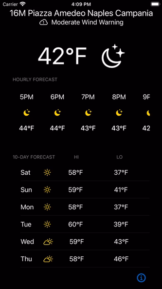 Currently - Minimalist Weather Screenshot 3 - AppWisp.com Currently - Minimalist Weather Screenshot 3 - AppWisp.com