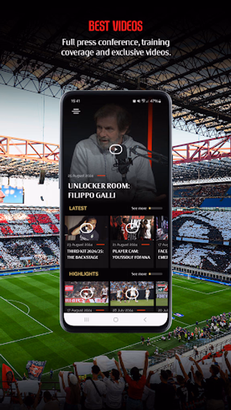 AC Milan Official App Screenshot 4 - AppWisp.com AC Milan Official App Screenshot 4 - AppWisp.com