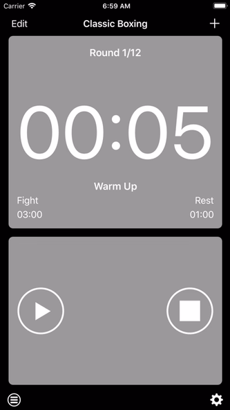 Boxing Interval Timer Screenshot 1 - AppWisp.com Boxing Interval Timer Screenshot 1 - AppWisp.com