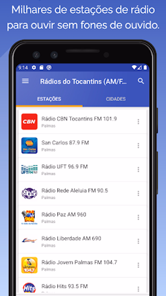 Rádios do Tocantins (AM/FM) Screenshot 1 - AppWisp.com Rádios do Tocantins (AM/FM) Screenshot 1 - AppWisp.com