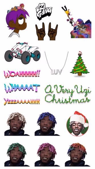 Lil Uzi Vert: A Very Uzi Christmas Sticker Pack Screenshot 2 - AppWisp.com Lil Uzi Vert: A Very Uzi Christmas Sticker Pack Screenshot 2 - AppWisp.com