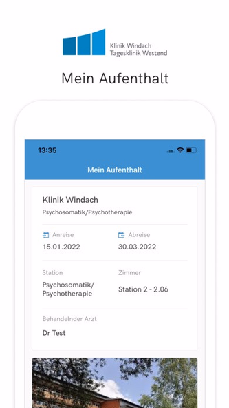 Klinik Windach Patientenapp Screenshot 3 - AppWisp.com Klinik Windach Patientenapp Screenshot 3 - AppWisp.com