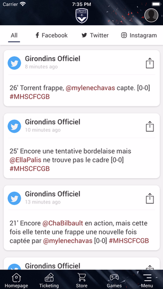Girondins Officiel Screenshot 3 - AppWisp.com Girondins Officiel Screenshot 3 - AppWisp.com