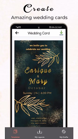 Invitation Card Maker & Ecards Screenshot 3 - AppWisp.com Invitation Card Maker & Ecards Screenshot 3 - AppWisp.com