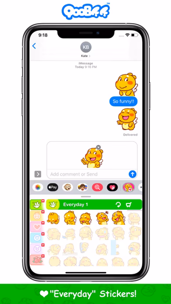 QooBee Agapi Stickers Screenshot 1 - AppWisp.com QooBee Agapi Stickers Screenshot 1 - AppWisp.com