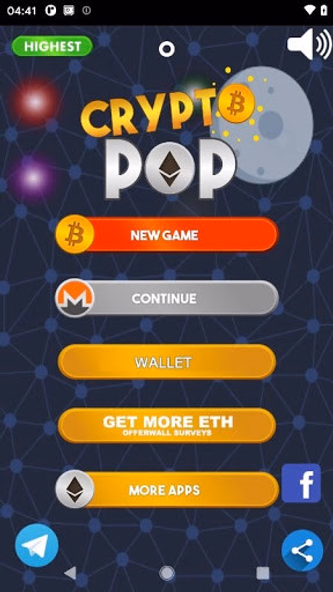 CryptoPop - Earn ETH Screenshot 1 - AppWisp.com