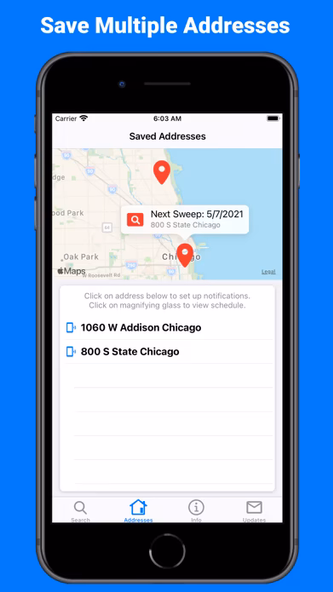 Chicago Sweep Tracker Screenshot 3 - AppWisp.com Chicago Sweep Tracker Screenshot 3 - AppWisp.com