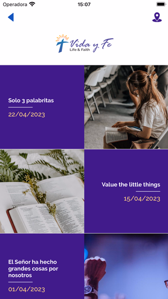 Vida y Fe Church Screenshot 2 - AppWisp.com Vida y Fe Church Screenshot 2 - AppWisp.com