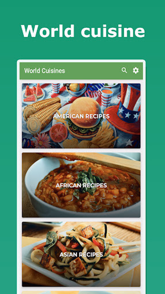 Recipes : World Cuisines Screenshot 1 - AppWisp.com Recipes : World Cuisines Screenshot 1 - AppWisp.com