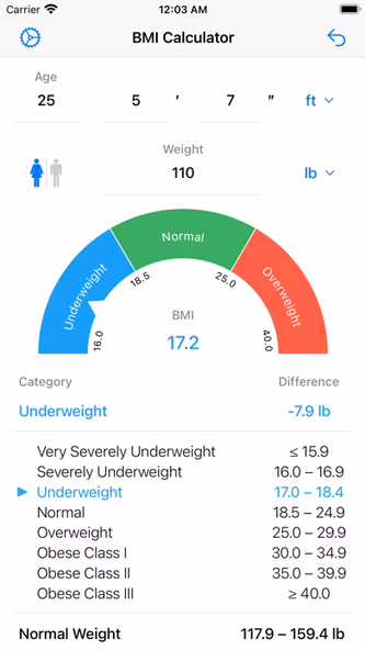 BMI Calculator – Weight Loss Screenshot 3 - AppWisp.com BMI Calculator – Weight Loss Screenshot 3 - AppWisp.com