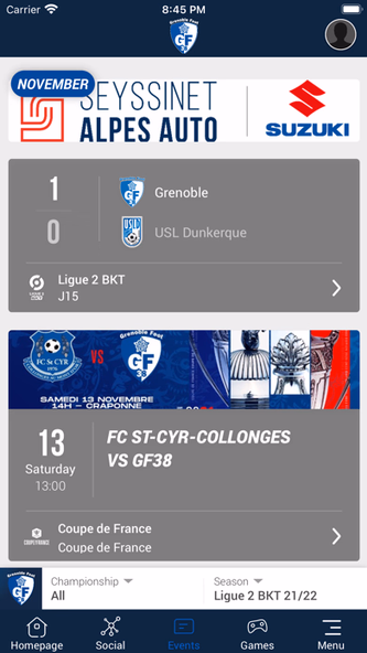 Grenoble Foot 38 Screenshot 2 - AppWisp.com