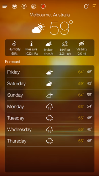 World Weather Forecast Screenshot 3 - AppWisp.com World Weather Forecast Screenshot 3 - AppWisp.com