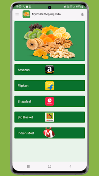 Dry Fruits Online Shopping App Screenshot 1 - AppWisp.com Dry Fruits Online Shopping App Screenshot 1 - AppWisp.com