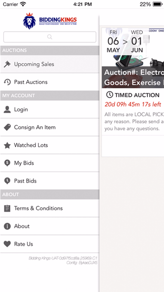 BiddingKings Screenshot 4 - AppWisp.com BiddingKings Screenshot 4 - AppWisp.com