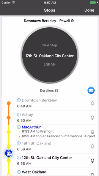 onTime : BART, Muni, Caltrain. Screenshot 2 - AppWisp.com onTime : BART, Muni, Caltrain. Screenshot 2 - AppWisp.com