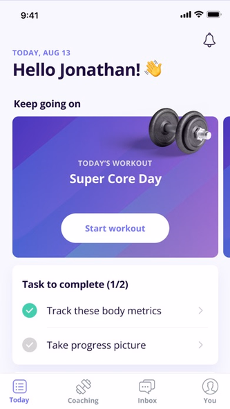 Everfit - Train smart Screenshot 1 - AppWisp.com Everfit - Train smart Screenshot 1 - AppWisp.com